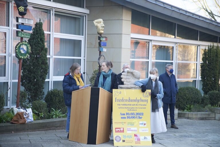 Friedenskundgebung am 10.03.22 in der Gemeinde Wallenhorst