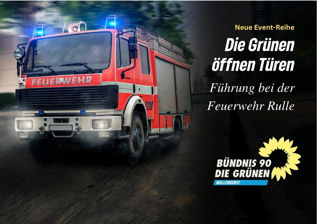 Feuerwehrauto mit angeschaltetem Blaulichz